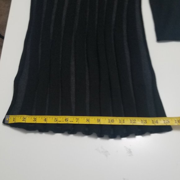 Calvin Klein Vertical Stripe Knit Long Sleeve Sweater Dress - Picture 13 of 14